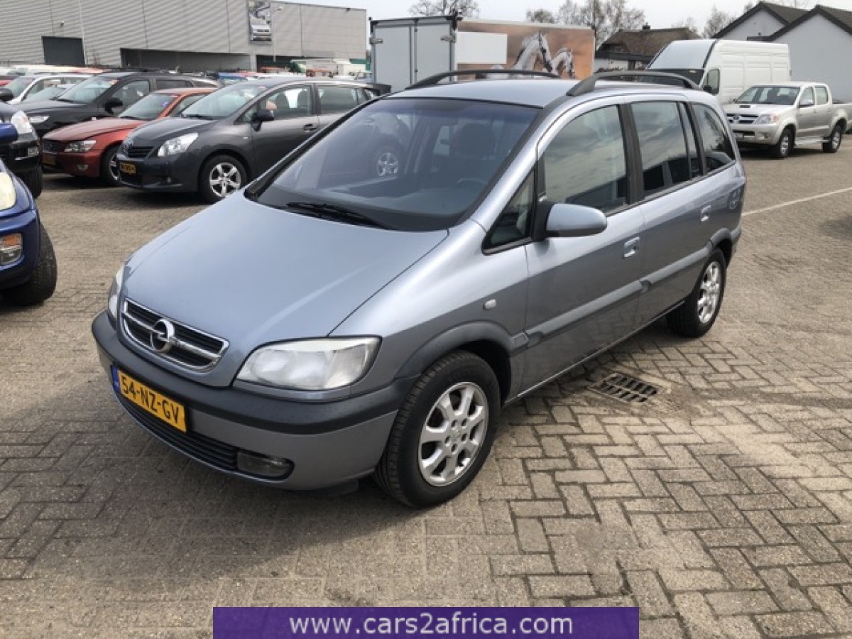 Car, Opel Zafira 1.8 Executive, model year 2003-, dark blue, Van